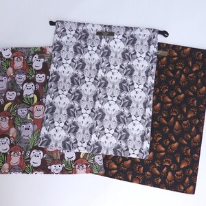 Sock Bag, Eco-Friendly Cloth Bag, Camping Bag, Shoe Bags, Monkey Bag, Bear Claw Bag, Lion Bag, Drawstring Bag, Travel Bag, Goody Bag