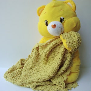 Yellow Baby Blanket, Crochet Cotton Baby Blanket, Baby Shower Gift, New Baby Gift, Sunshine Blanket, Newborn Blanket, Unisex Baby Blanket