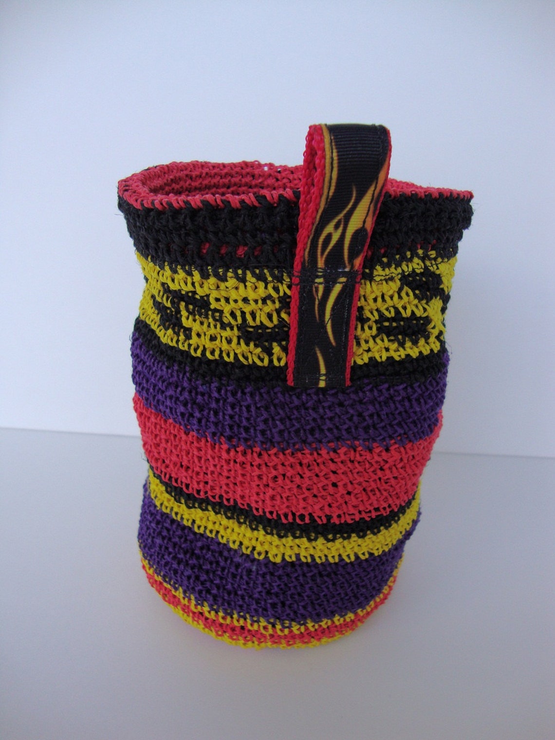 Rock Climbing Chalk Bag Red Hemp Chalk Bag Crochet Hemp Etsy Canada