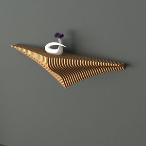 Parametric Shelf - Parametric Wooden Wall Shelves - Parametric Geometric Shelf - Parametric Console - Floating Shelf Parametric Wall Piece