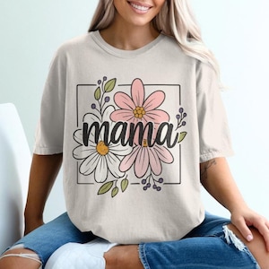 Floral Mama, png-bestand: boho-luipaardprint, Moederdagontwerp (digitale download)