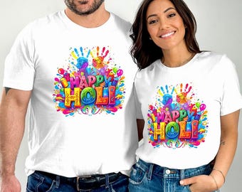 Happy Holi-festival, png-bestand: Indiase lentekleuren (digitale download)