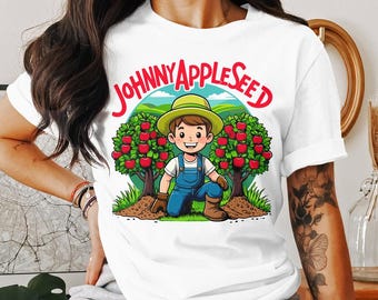 Dia de Johnny Appleseed PNG: Celebração da Maçã para Professores (Download Digital)