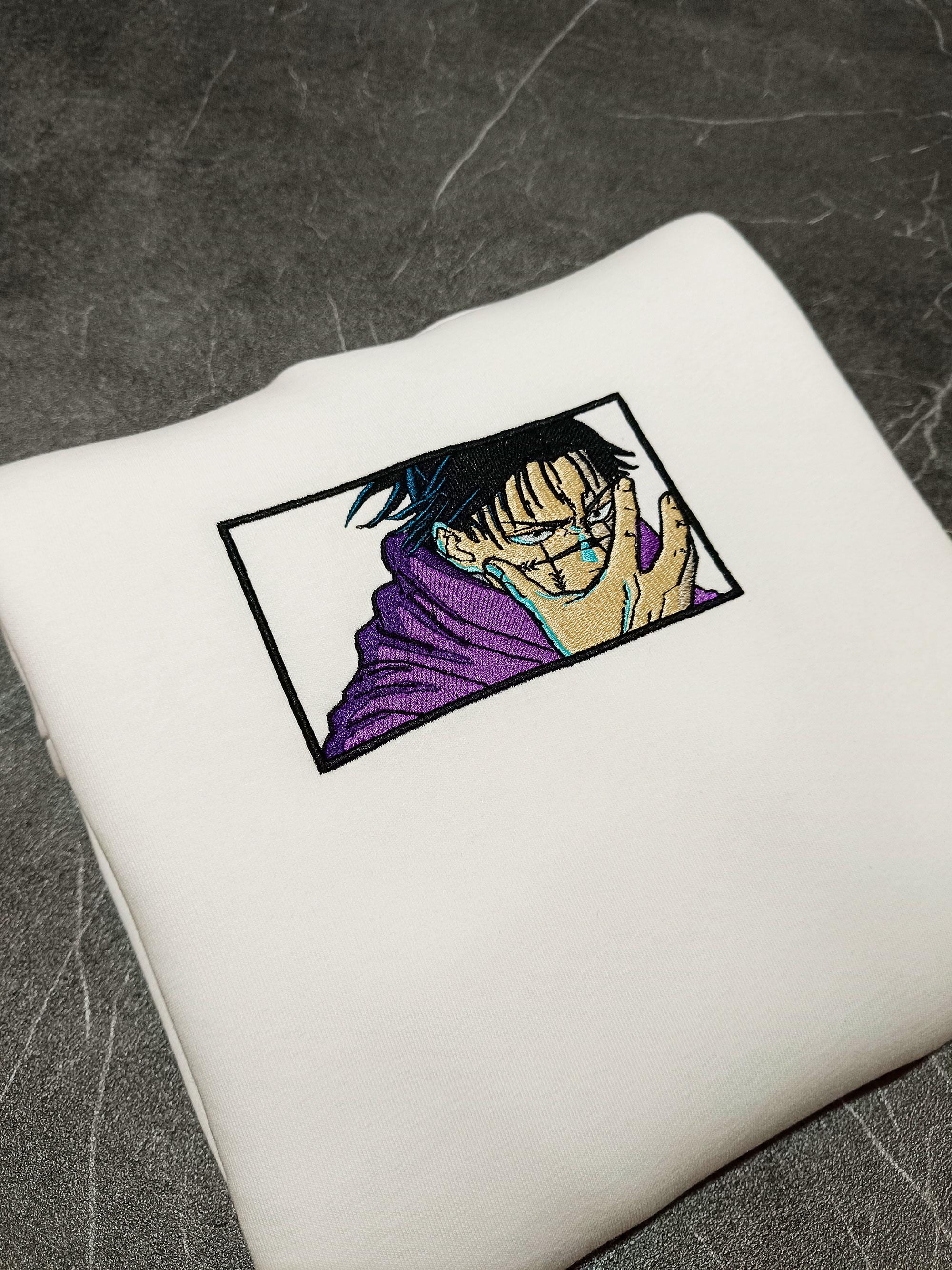 Choso刺繍スウェットシャツ：ユニセックスアニメクルーネック、マンガストリートウェア - Etsy 日本