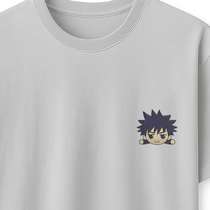 Embroidered Chibi Megumi Shirt, Gojo Sweater, Cute Anime Character Design, Perfect Gift for Anime Fans, Perfect Gift for JJK Lovers