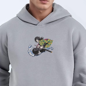 Anime Embroidered Sweatshirt, Embroidered Anime Shirt, Anime Shirt, Embroidered Shirt, Embroidered Hoodie, Anime Tee, Stylish Anime Hoodie