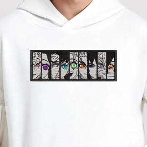 Anime Embroidery, Anime Embroidered Sweatshirt, Handmade Otaku Hoodie, Unique Anime Apparel, Personalized Anime Gift for Fans, Anime Fan Tee