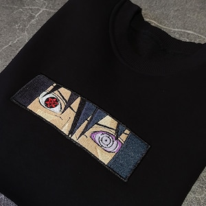 Unisex Anime Embroidered Sweatshirt, Embroidered Anime Shirt, Anime Embroidered Hoodie, Anime Gift For Him, Anime Fans Gift, Anime Apparel