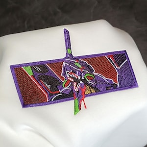 Anime Eva Embroidered Sweatshirt, Embroidered Anime Shirt, Anime Shirt, Embroidered Shirt, Embroidered Hoodie, Anime Tee, Anime Hoodie