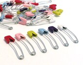 Cloth Diaper Pins, SET OF 4, Locking head pins, baby nappy pins, baby shower games, baby party favor, scrapbooking