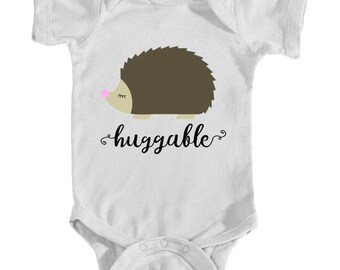 Huggable Hedgehog Baby Bodysuit