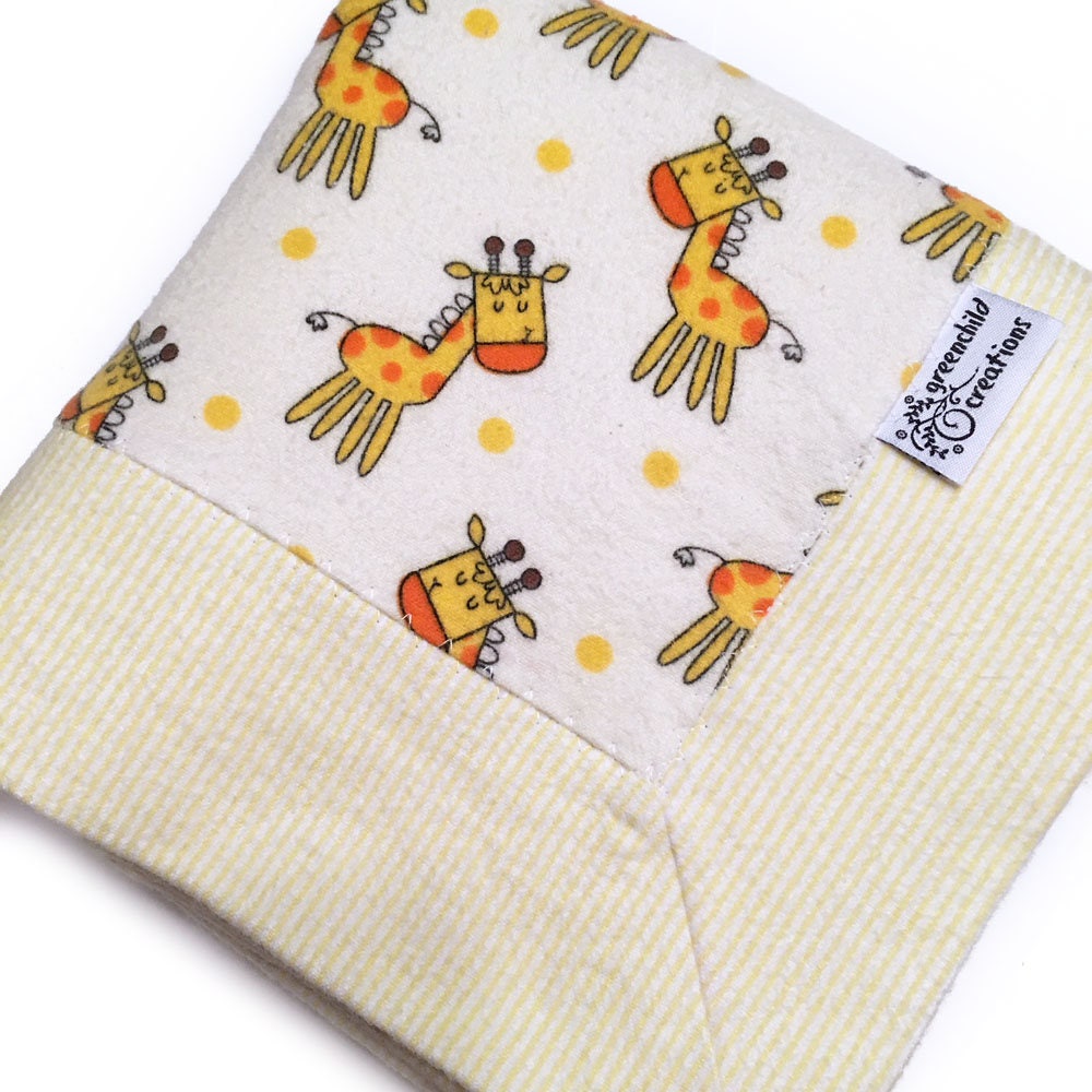 Giraffe Baby Blanket Flannel Blanket Security Blanket Lovey Etsy