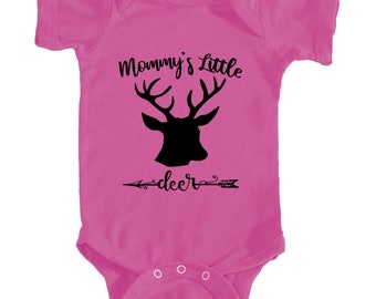 Mommys Little Deer Baby Bodysuit