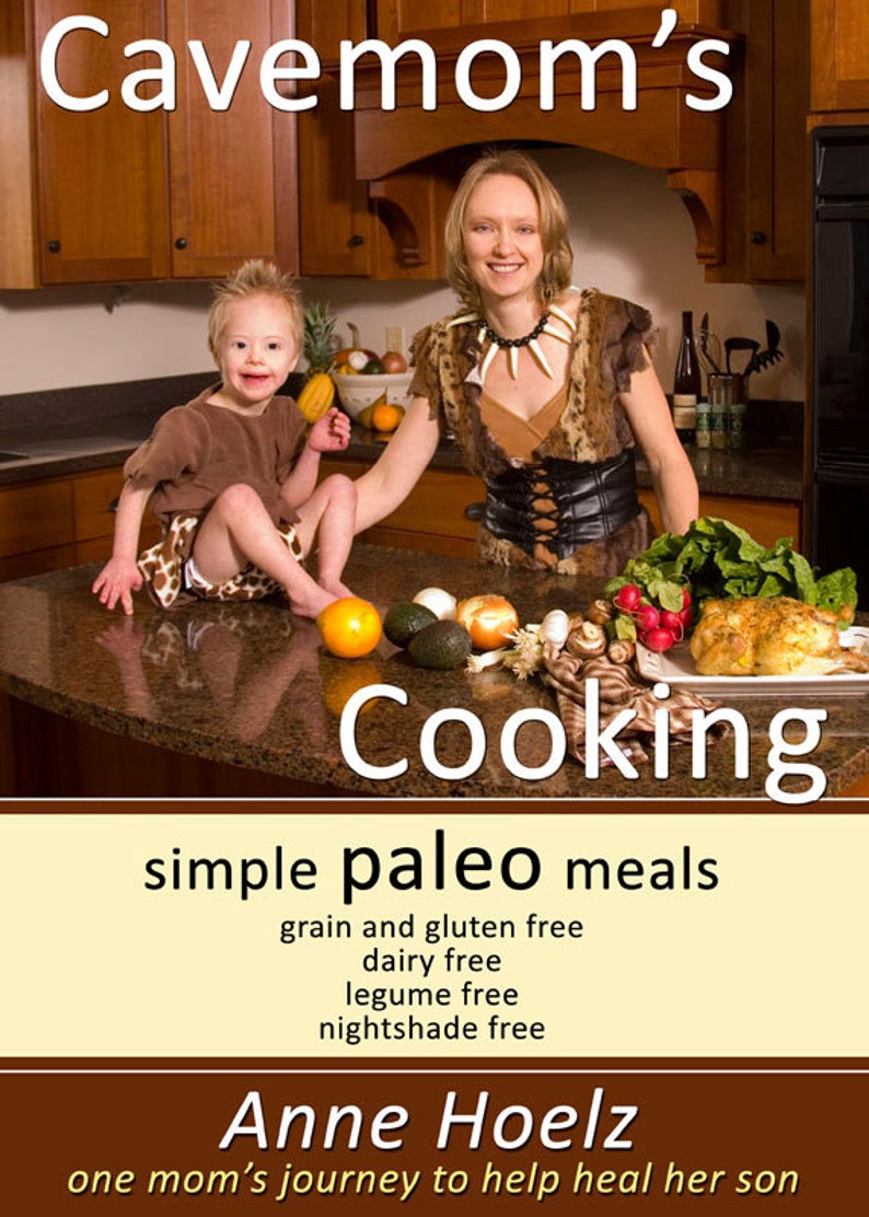 E Cookbook, Paleo Cavemoms Cooking, simple paleo meals, paleo cookbook, EBook image 1