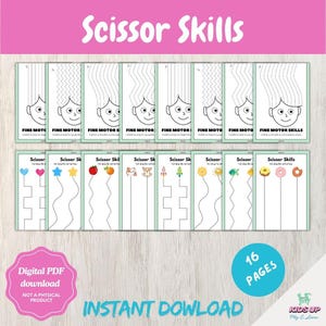 Scissor Skills, homeschool, worksheets, cutting practice, printable activities, scissor practice; preschool printables, preschool worksheet