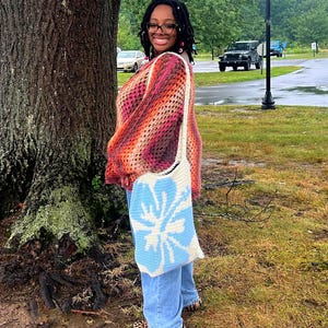 Hibiscus Flower Tote Bag