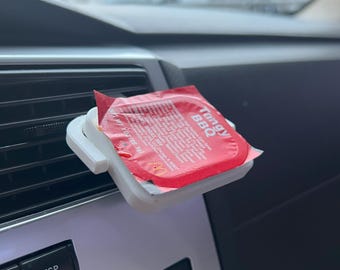Car Sauce Holder 2-Pack – Vent Clip Fast Food Dip Tray