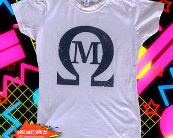 Revenge of the Nerds Omega Mu Shirt for Women - Retro 80s Movie Tee - Cult Classic Comedy T-Shirt - Vintage Style Gift for Nerd Fans