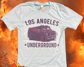 Los Angeles Underground A-Team Shirt, Fathers day Shirt, gift for him, gifts for guys, boyfriend, cool gifts for men, unisex tshirt, 80s