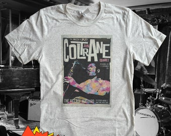 John Coltrane Concert Poster Shirt, jazz t shirt, Music Shirts, Miles Davis, Jazz music apparel, Jazz icon