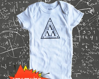 Revenge of the Nerds Bodysuit, Lambda Bodysuit, baby shower gift, New Dad, New Mom Gift, Expecting Mom Gift, Gender Neutral Baby Clothes