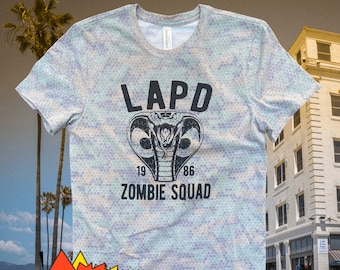 Cobra Movie Shirt, Zombie Squad Shirt, Punk Shirt, t shirt men, gifts for men, boyfriend gift, unique gift, LAPD, gift for him, movie
