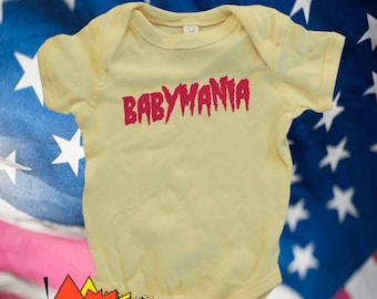 Pro Wrestling Bodysuit, Baby Gift, baby shower gift, New Dad, New Mom Gift, Expecting Mom Gift, Gender Neutral Baby, baby Girl, baby boy