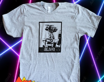 Johnny 5 Shirt, Short Circuit Shirt, t shirts for men, 80s robot, best birthday gifts for men, cool gifts for men, Fathers day, sci-fi