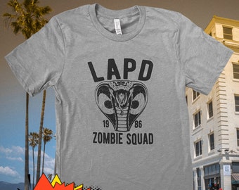 Cobra Movie Shirt, Zombie Squad Shirt, Bronson Shirt, t shirt men, gifts for men, 80s tees, unique gift, LAPD, gift for him, movie, police