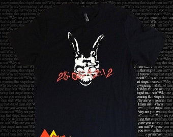 Donnie Darko Frank Countdown Shirt, good gifts for guys, best birthday gifts for men, cool gifts for men, goth, end of the world, comic book