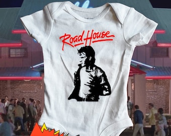 Road House Bodysuit, Patrick Swayze, Baby Gift, baby shower gift, New Dad, Expecting Mom Gift, Gender Neutral Baby, baby Girl, baby boy
