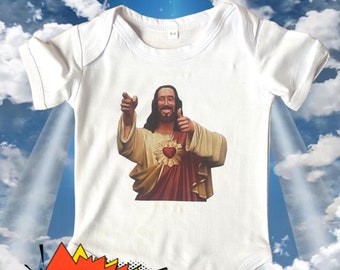 Jesus Christ Bodysuit, Kevin Smith, baby shower gift, New Dad, New Mom Gift, Expecting Mom Gift, Gender Neutral Baby, catholic church