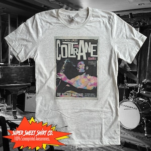 John Coltrane Concert Poster Shirt, jazz t shirt, Music Shirts, Miles Davis, Jazz music apparel, Jazz icon