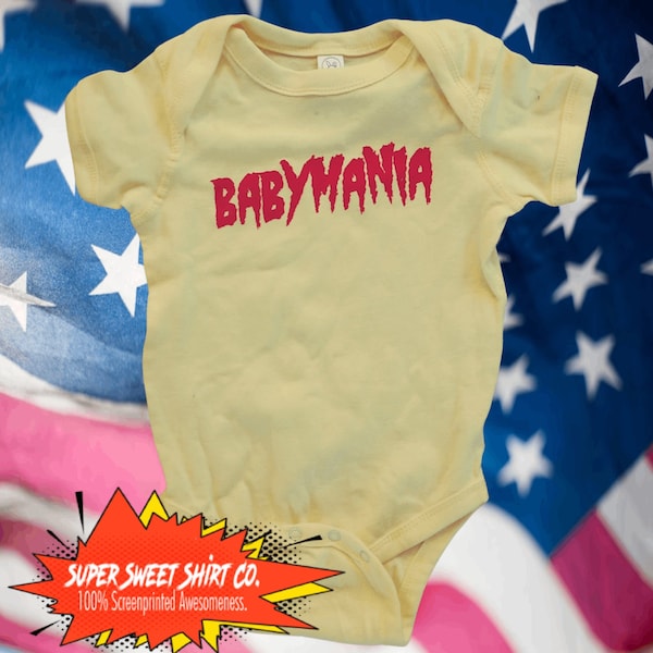 Pro Wrestling Bodysuit, Baby Gift, baby shower gift, New Dad, New Mom Gift, Expecting Mom Gift, Gender Neutral Baby, baby Girl, baby boy