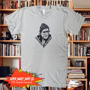 Camiseta de Charles Bukowski, escritor, regalo de poesía, camiseta para ella, camiseta para él, literaria, regalo para hombre, punk rock, regalo para amantes de los libros, Henry Miller