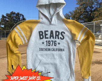 Bad New Bears Hoodie, Baseball Hooded Sweatshirt, funny t shirts for men, for guys, best birthday gifts for men, cool gifts for men, Bears