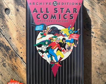 OOP 1992 All-Star Comics Archives Vol 1 Hardcover | 34 Year Old DC Archive Editions | Golden Age JSA #3-6 Justice Society | Out of Print