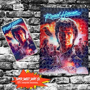 Road House Swayze Double Deuce 252 Piece Puzzle, Fathers Day, Jigsaw Puzzle, Dad Gift, Birthday, Movie, 80s tees, game, board game