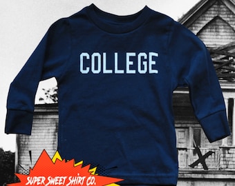 COLLEGE Shirt, Animal House, Toddler Shirt, Toddler Girls Clothes, Toddler Gifts, Toddler Boy Shirts, preschool, funny kids shirt