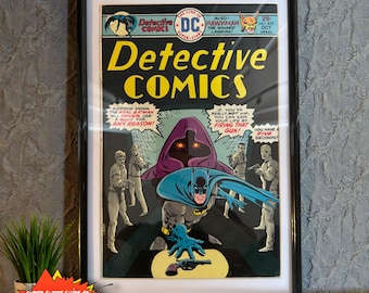 Detective Comics #452 (1975) – Vintage Batman Comic | Bronze Age DC | Framed & Matted | 50-Year-Old Collectible