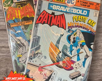 Batman Vintage The Brave and the Bold Vol 1 #123 and #151 Lot Bagged/Boarded VG DC Comics Flash