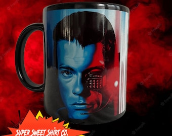 Van Damme Universal Soldier Mug, Kickboxer Mug, Ceramic Handled Mug, Coffee Cup, Tea Mug, dad Gift, Coffee Lover, Bloodsport, Martial arts