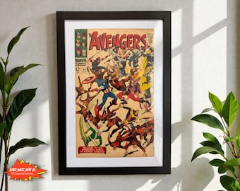 Framed Avengers #44 (1967) Over 55 Years Old - Key Issue Origin & Death of Red Guardian, Black Widow Origin