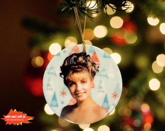 Laura Palmer Ceramic Ornament – Twin Peaks Holiday Ornament – Cult Classic 90s TV Decor