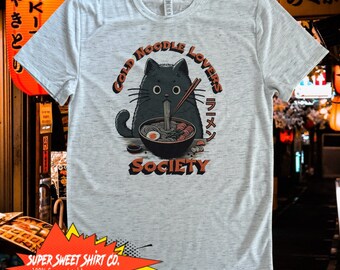 Cold Noodle Society Shirt Japanese TV Show, Midnight Diner, Casual Wear, Unique TV Show Fan Gift, Ramen, Udon Noodles, Foodie Apparel