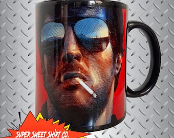 Cobra Marion Cobretti Mug, Death Wish Mug, funny mugs, tea lover, dad mug, gift for men, gift for gf, coffee drinker, coffee cup, Tea cup