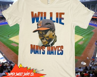Willie Mays Hayes Major League Movie Shirt - Retro Baseball Tee - Vintage Style Cleveland Indians