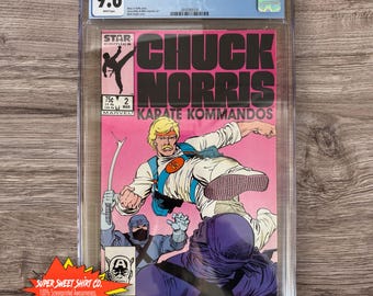 Chuck Norris Karate Kommandos #2 - Rare - CGC 9.6 NM+ Graded Comic (1987 Marvel Star)