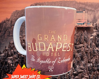 Grand Budapest Hotel Mug, Society of Crossed Keys, Coffee gift, Wes Anderson movie, Gift for her, wes anderson mug, coffee cup,