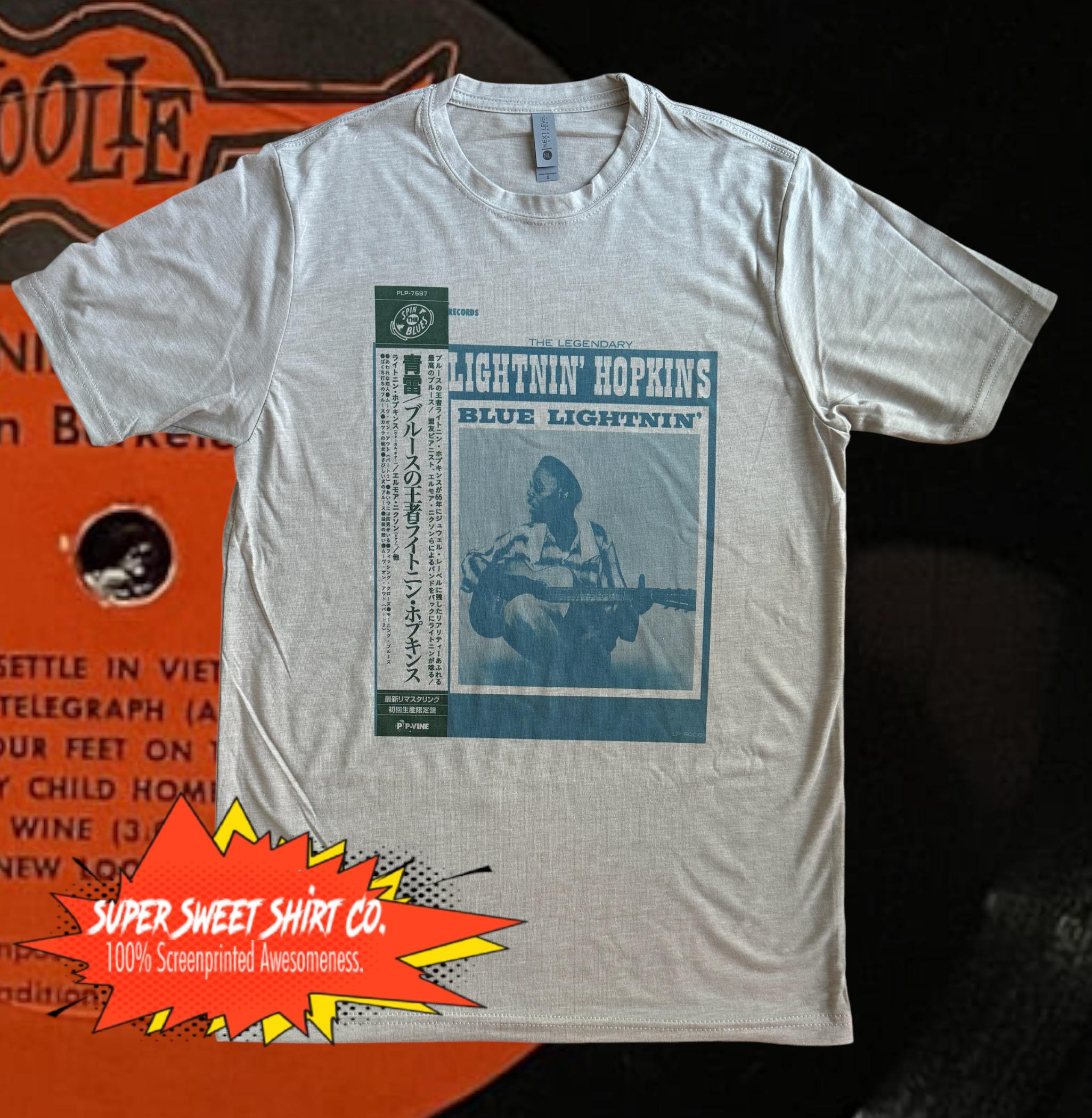Lightnin' Hopkins T-shirt, Inspired by Japanese Import Vinyl Art